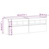 vidaXL Meubles TV muraux avec lumi&egrave;res LED 2 pcs blanc 60x30x40 cm