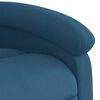 vidaXL Fauteuil inclinable &eacute;lectrique bleu velours