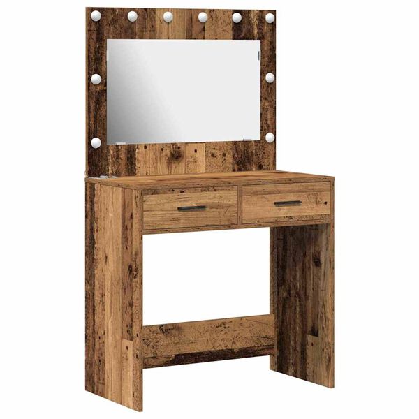 vidaXL Coiffeuse Bois Ancien 78.5 x 41 x 135 cm Bois d'ingénierie