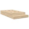 vidaXL Cadre de lit avec rangement avec tiroir Ch&ecirc;ne Sonoma 120 cm