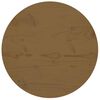 vidaXL Dessus de table Marron &Oslash;60x2,5 cm Bois de pin massif