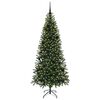 vidaXL Sapin de No&euml;l artificiel avec 300 LED Vert 180 cm PE et PVC