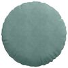 vidaXL Coussins de si&egrave;ge 2 pcs Vert Mer &Oslash; 40 x 13 cm Velours