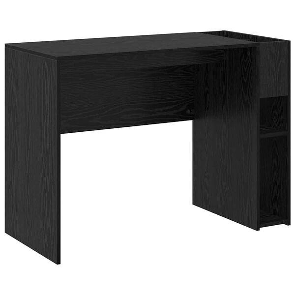 vidaXL Bureau Ch&ecirc;ne noir 109 x 50 x 78 cm Bois d'ing&eacute;nierie
