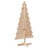 vidaXL Arbre de Noël en bois pour décoration 150 cm bois massif de pin