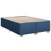 vidaXL Sommier &agrave; lattes de lit avec matelas Bleu 140x190 cm Tissu