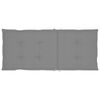 vidaXL Chaises de jardin lot de 2 et coussins gris Bois de teck massif
