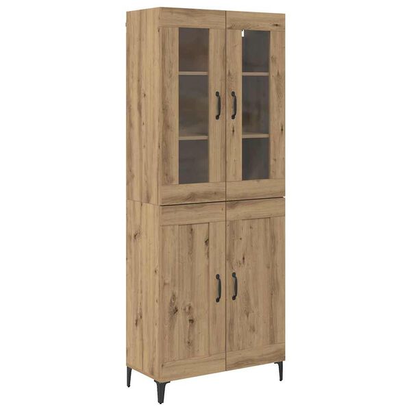 vidaXL Haut Armoire Ch&ecirc;ne artisanal 69,5 x 34 x 180 cm