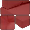 vidaXL Coussin de canap&eacute; d'ext&eacute;rieur 2 pcs Bordeaux Polyester
