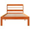 vidaXL Cadre de lit sans matelas cire marron 90x200 cm bois pin massif