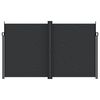 vidaXL Auvent lat&eacute;ral r&eacute;tractable noir 200x600 cm