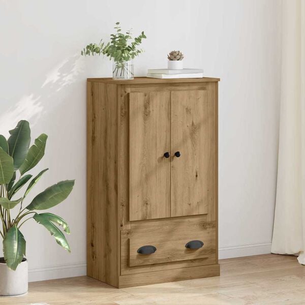 vidaXL Haut Armoire avec tiroir Ch&ecirc;ne artisanal 60 x 35,5 x 103,5 cm