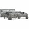 vidaXL Cadre de lit sans matelas sonoma gris 150x200 cm