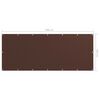 vidaXL &Eacute;cran de balcon Marron 120x300 cm Tissu Oxford