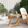 vidaXL Table pliable de jardin 50x50x50 cm bois d'acacia solide