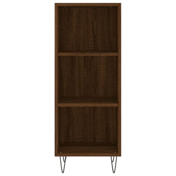 vidaXL Buffet ch&ecirc;ne marron 34,5x32,5x90 cm bois d'ing&eacute;nierie