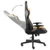 vidaXL Chaise de jeu pivotante Dor&eacute; PVC