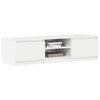 vidaXL Meuble TV blanc brillant 140x40x35,5 cm bois d'ingénierie