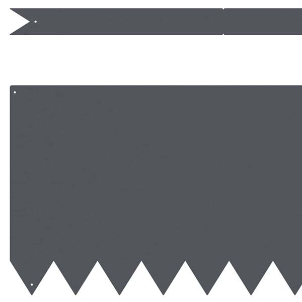 vidaXL Bordure de Pelouse 50 pcs Anthracite 100 x 0.05 x 20 cm