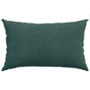 vidaXL Coussins de canap&eacute; 2 pcs Vert fonc&eacute; 50 x 30 cm