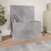 vidaXL Bo&icirc;te de rangement gris b&eacute;ton 50x30x28 cm bois d'ing&eacute;nierie