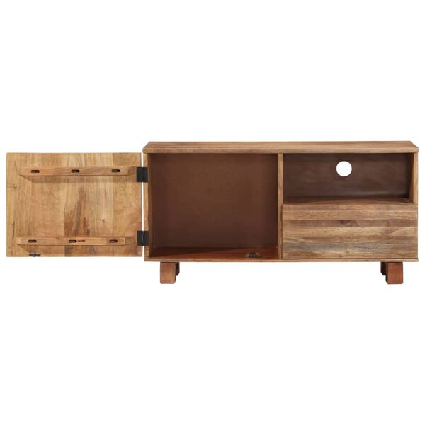 vidaXL Meuble TV 90x30x45 cm Bois de manguier massif