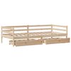 vidaXL Lit de jour avec tiroirs sans matelas 80x200 cm bois massif