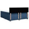 vidaXL Sommier &agrave; lattes de lit avec matelas Bleu 200x200 cm Tissu