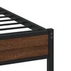 vidaXL Cadre de lit sans matelas ch&ecirc;ne marron 90x200cm bois ing&eacute;nierie