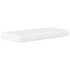 vidaXL Cadre de lit d'angle avec matelas 2 pcs Crème Velours