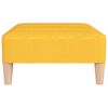vidaXL Repose-pied Jaune 78x56x32 cm Tissu