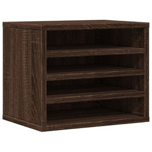 vidaXL Organisateur de bureau ch&ecirc;ne marron 36x26x29,5 cm