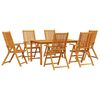 vidaXL Ensemble de salle &agrave; manger pour jardin 7 pc Marron