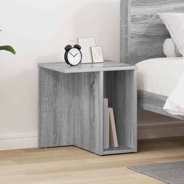vidaXL Table d'appoint Gris Sonoma 37 x 32 x 40 cm Bois d'ing&eacute;nierie