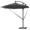 vidaXL Parasol Anthracite 294 x 294 x 248 cm Polyester et Aluminium