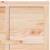 vidaXL Porte de grange Marron 100 x 210 cm Bois massif en pin