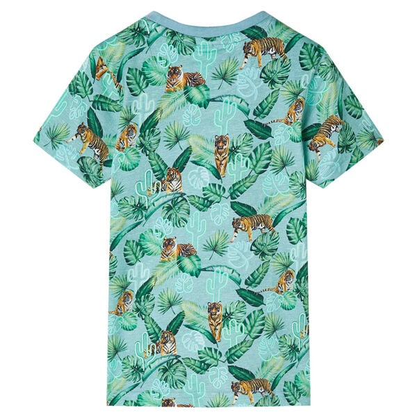 T-shirt pour enfants m&eacute;lange vert clair 128
