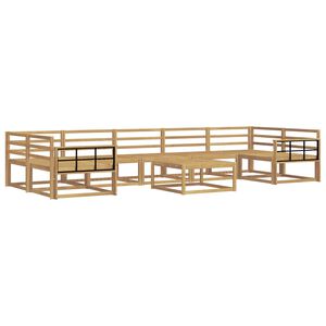 vidaXL Ensemble de canap&eacute;s d'ext&eacute;rieur 8 pcs Blanc