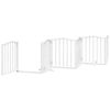 vidaXL Barri&egrave;re pour chien porte pliable 15 panneaux bois de peuplier