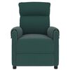 vidaXL Fauteuil de massage Vert fonc&eacute; Tissu