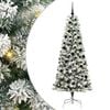 vidaXL Sapin de No&euml;l Artificiel &agrave; Branches Articul&eacute;es Vert et blanc