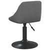 vidaXL Tabouret de bar Gris foncé Velours