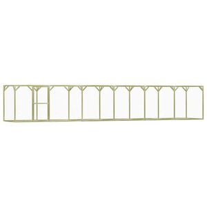 vidaXL Poulailler 1,5x9x1,5 m Pin&egrave;de impr&eacute;gn&eacute;e
