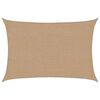 vidaXL Voile d'ombrage 160 g/m&sup2; Taupe 2x2,5 m PEHD