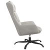vidaXL Chaise de relaxation Gris clair Similicuir daim