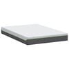 vidaXL Matelas Blanc et Gris 140 x 190 cm Ressort ensaché