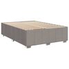 vidaXL Cadre de lit sans matelas taupe 140x190 cm tissu