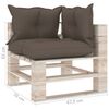 vidaXL Salon palette de jardin 5 pcs avec coussins bois de pin