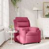 vidaXL Fauteuil inclinable rouge bordeaux velours