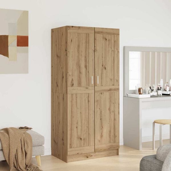 vidaXL Armoire Ch&ecirc;ne artisan 82,5 x 51,5 x 180 cm Bois d'ing&eacute;nierie